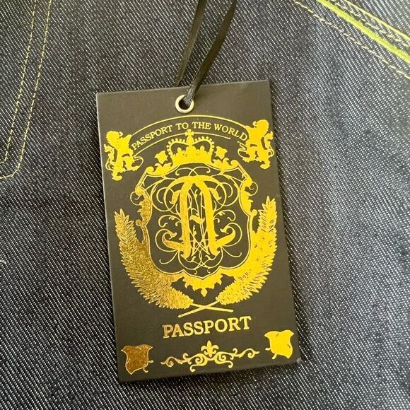 NWT! Girls Passport Dark Wash Embellished Embroidered Bootcut Jeans Size 8 - Picture 12 of 13